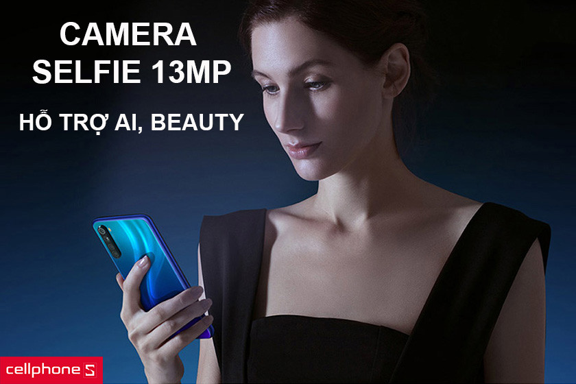 Camera selfie cũng không kém cạnh với độ phân giải 13 MP.