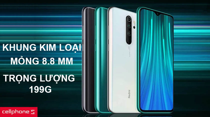 Khung kim loại sang trọng, siêu mỏng chỉ 8,8 mm