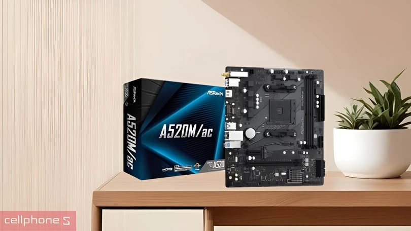 Mainboard ASRock A520M/AC D4 AM4 WiFi