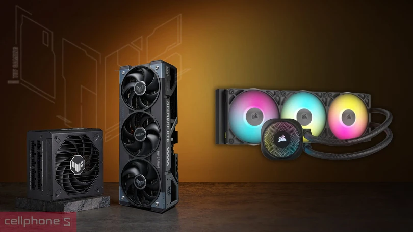 Xử lý đồ họa nặng với RTX 5090 và tản nhiệt hiệu quả