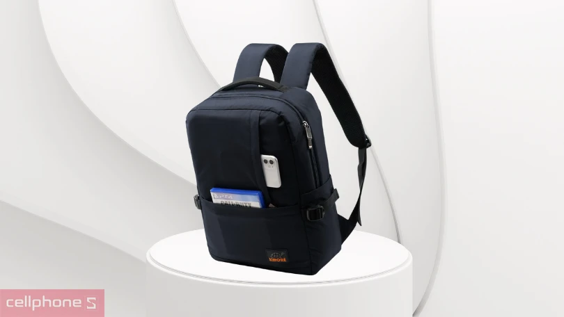 Balo laptop Kmore The Jasper Backpack 15.6 inch - Chất vải cao cấp đứng form, nhiều ngăn đa dụng