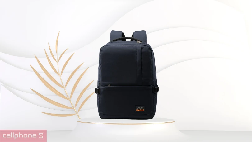 Balo laptop Kmore The Jasper Backpack 15.6 inch - Chất vải cao cấp đứng form, nhiều ngăn đa dụng