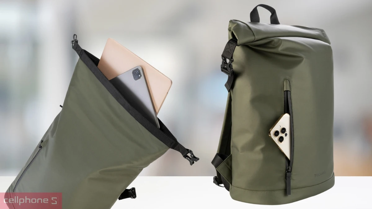 THiết kế Balo laptop Tucano Rollo 15.6 inch