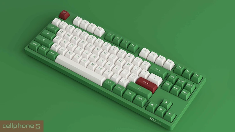 Keycaps bàn phím cơ Akko 3087 RF Matcha Red Bean