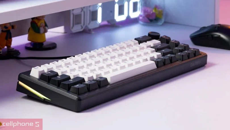 Thiết kế bàn phím cơ DareU EK65S White Black RGB