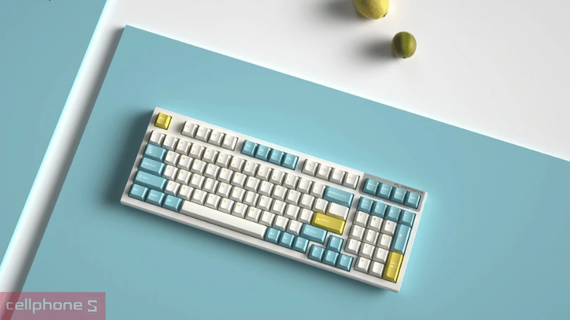 Bàn phím cơ không dây FL-Esports FL980CPM Sea Salt Cercis Switch - Thiết kế thu hút