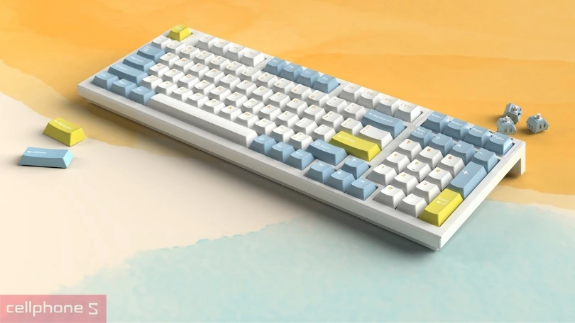 Bàn phím cơ không dây FL - ESports FL980PM Sea Salt Silent Red Switch - Trải nghiệm gõ êm ái