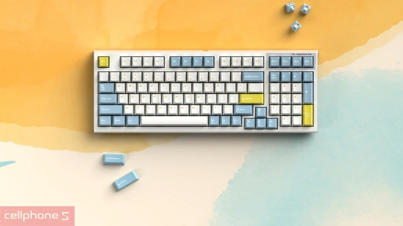 Bàn phím cơ không dây FL - ESports FL980PM Sea Salt Silent Red Switch - Trải nghiệm gõ êm ái