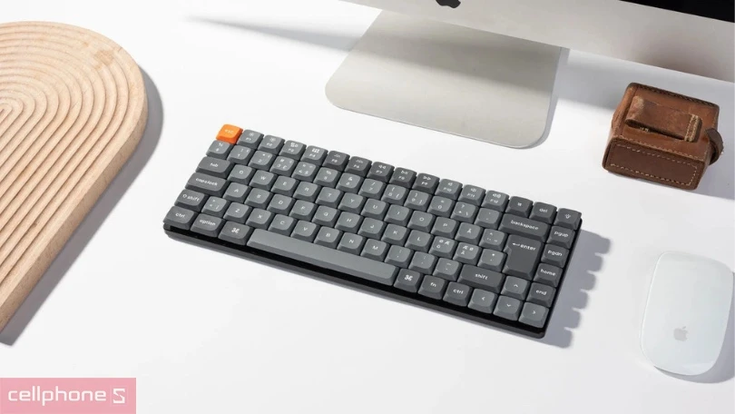 Thiết kế, đèn nền của bàn phím không dây Keychron K3 Max Swappable Gateron RGB Backlight K3M Xám