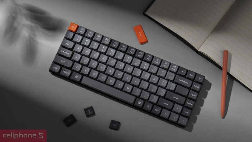 Thiết kế, đèn nền của bàn phím không dây Keychron K3 Max Gateron RGB Backlight K3M xám