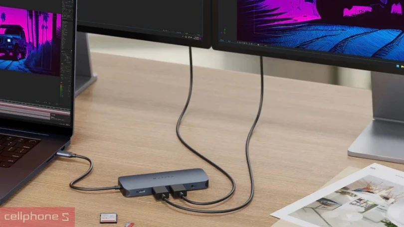 Thiết kế HUB chuyển đổi Hyperdrive Next 11 in 1 cổng USB-C HD4006