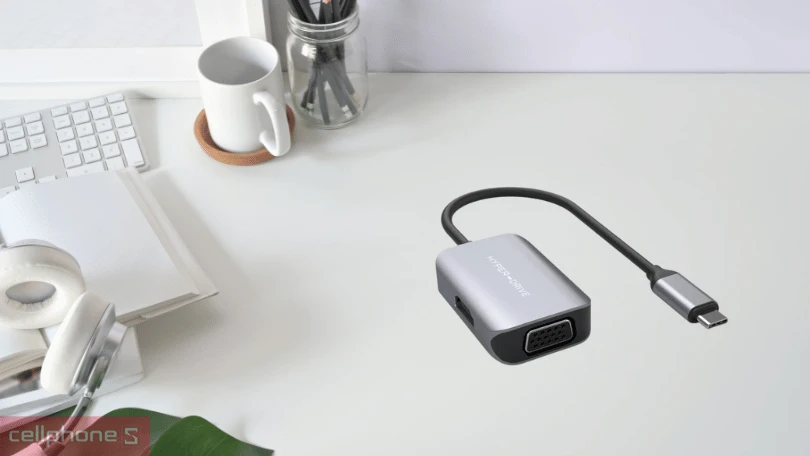 Thiết kế Hub chuyển đổi Hyperdrive /VGA 4K60HZ 2 in 1 cổng USB-C HD-C2HV