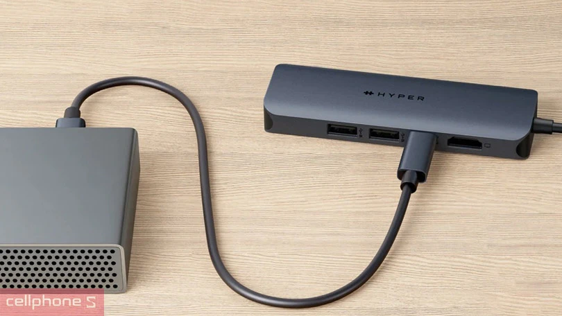Thiết kế Hub chuyển đổi Hyperdrive Next 6 in 1 cổng USB-C HD4002