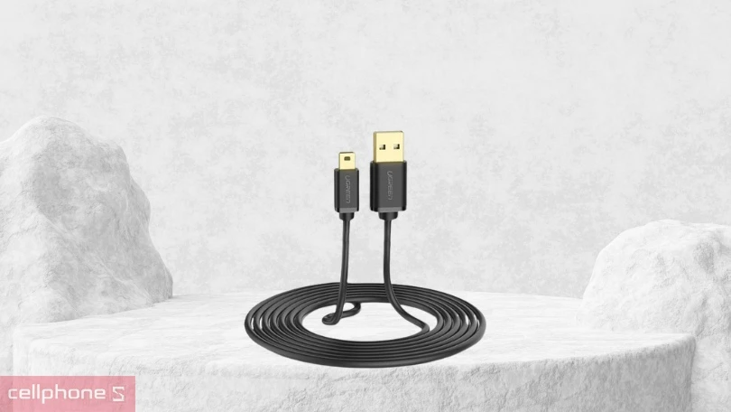 Thiết kế cáp Ugreen USB 2.0 sang mini-USB dài 0.5m 10354