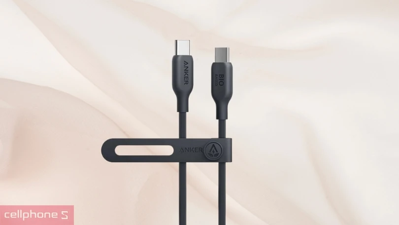 Cáp Anker 544 USB-C to USB-C 140W A80F2H11 1.8M - Chất liệu bền bỉ