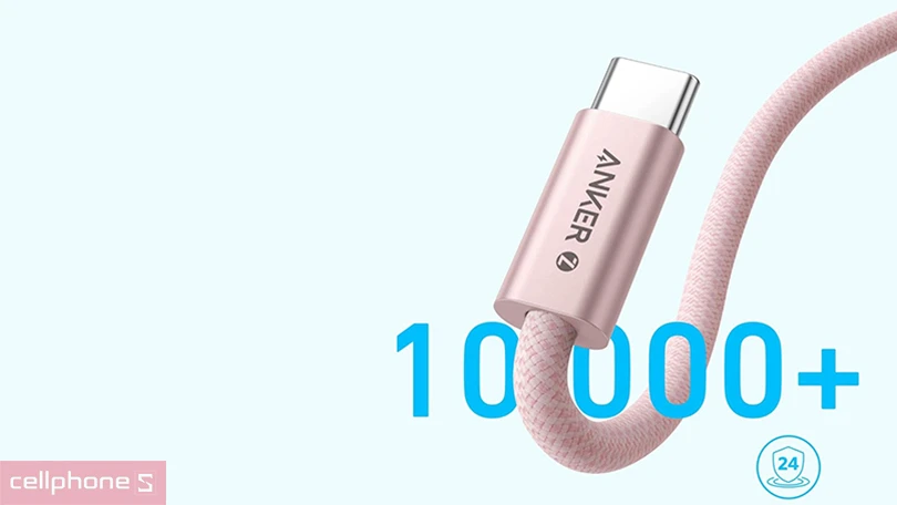 Thiết kế cáp Type-C to Type-C Anker Zolo A8060 240W 1m