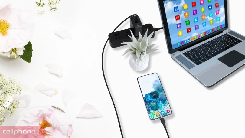 Công suất sạc Aukey CB-NAC1 A-C bọc dù 1m