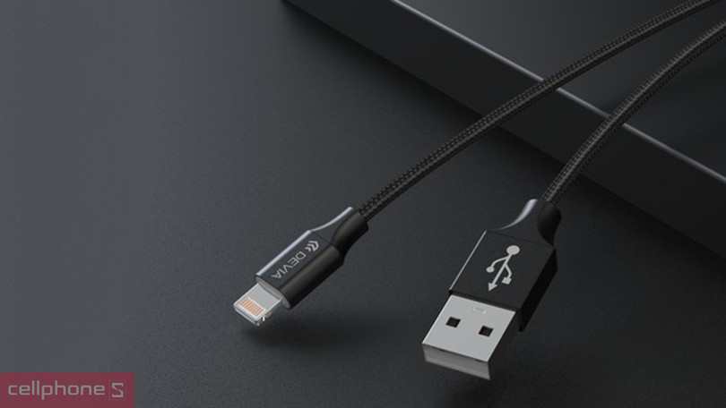 Cáp USB A To Lightning Devia Gracious Series 1M