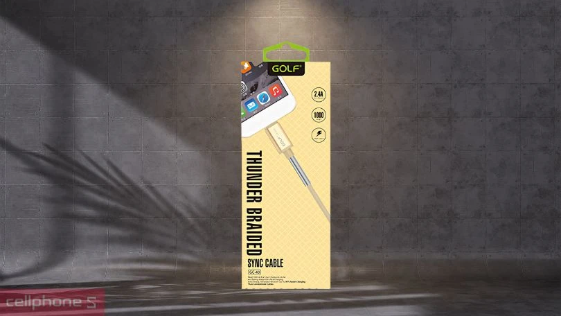 Thiết kế cáp Golf USB-A to Lightning 2.4A GC-40i 