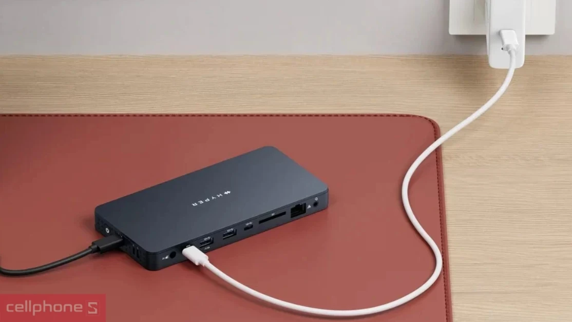Hub chuyển đổi Hyperdrive Next Business Class 10 in 1 cổng USB-C HD7001GL tốc độ chuyển đổi cao, nhiều cổng kết nối