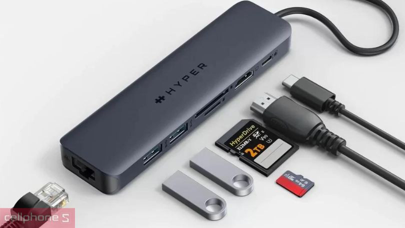 Hub chuyển đổi HyperDrive Next 7 in 1 cổng USB-C HD4003