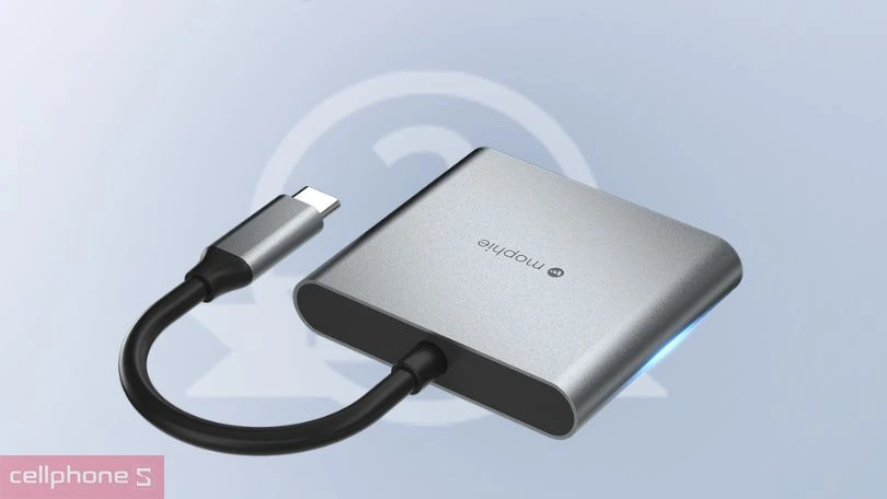 Hub chuyển đổi Mophie type-C 3 in 1: đa năng, tốc độ cao, kiểu dáng nhỏ gọn