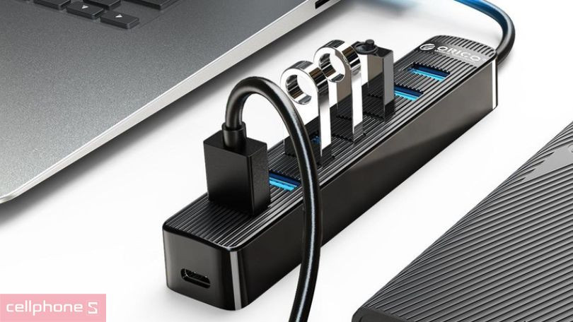 Hub chuyển đổi USB 3.0 Orico TWU3-7A 7 in 1 - Hiện đại, đa nhiệm với 7 cổng 