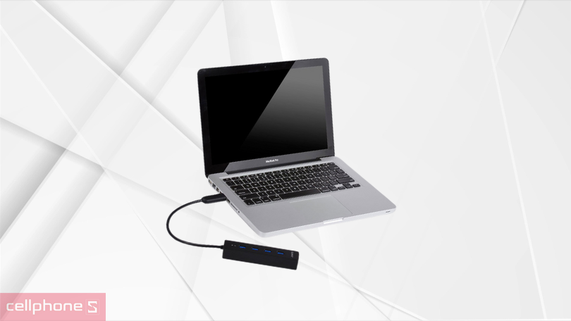 Hub chuyển đổi USB 3.0 Orico W8PH4 4 in 1 bền bỉ, linh hoạt