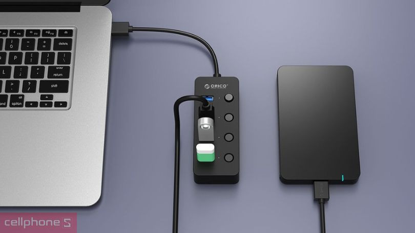 Hub chuyển đổi USB 3.0 Orico W9PH4 4 in 1 - Giải pháp mở rộng kết nối hiệu quả 
