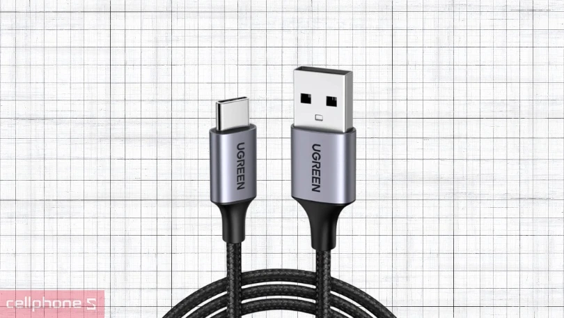 Cáp USB-A 2.0 to USB-C Ugreen 60126 1m - Bền bỉ, tương thích linh hoạt