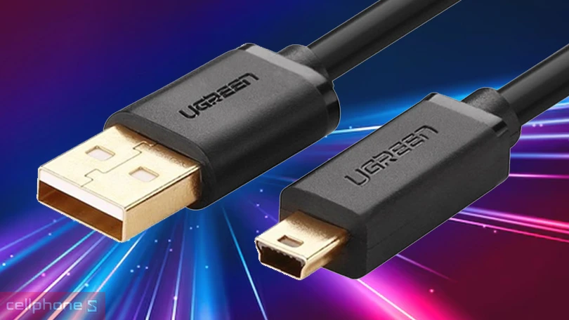 Cáp dữ liệu USB 2.0 Mini USB Ugreen 10385 1.5m - Truyền tải nhanh chóng, thiết kế bền bỉ