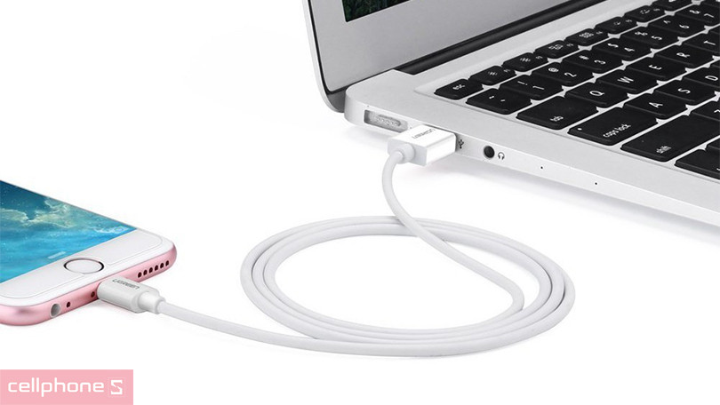 Cáp sạc Ugreen USB-A to Lightning MFI US155 2M - Đường truyền ổn định
