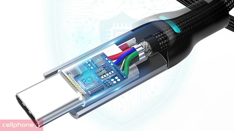 Cáp Type C to Type C Choetech 1.8m 100W