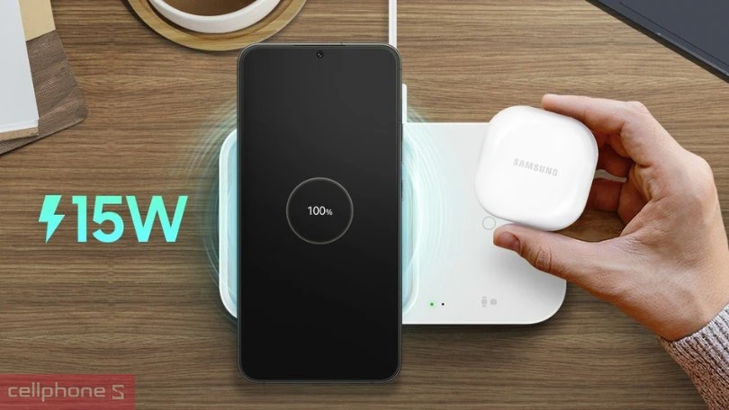 Tốc độ đế  sạc Samsung Wireless Charger Duo EP-P5400