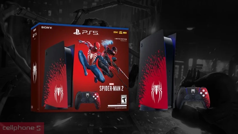 Máy chơi game Sony PlayStation 5 Bundle Marvels Spiderman 2 Limited Edition - Cấu hình cực khủng, đa dạng cổng kết nối