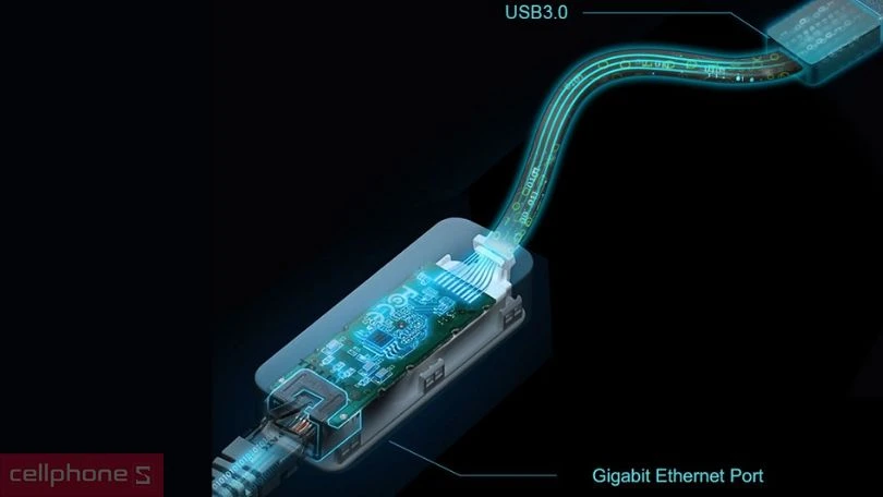 Bộ chuyển đổi USB type C to Lan RJ45 GIGABIT TP-LINK UE300C - Nhỏ gọn, tiện lợi