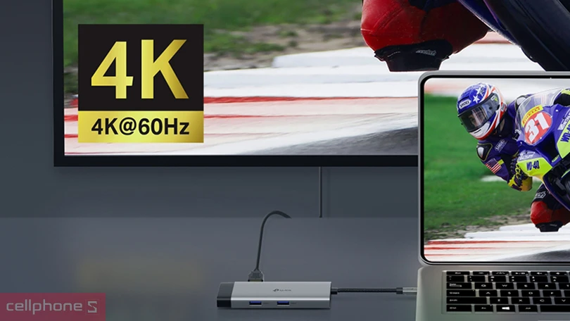 Khả năng kết nối, tương thích của hub chuyển đổi TP-Link UH6120C Type C 6 in 1