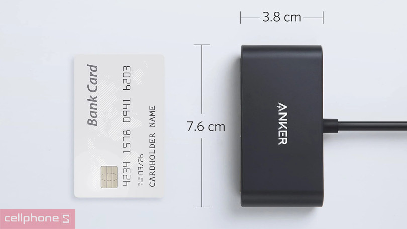 Thiết kế hub chuyển đổi Anker A8339 3 in 1