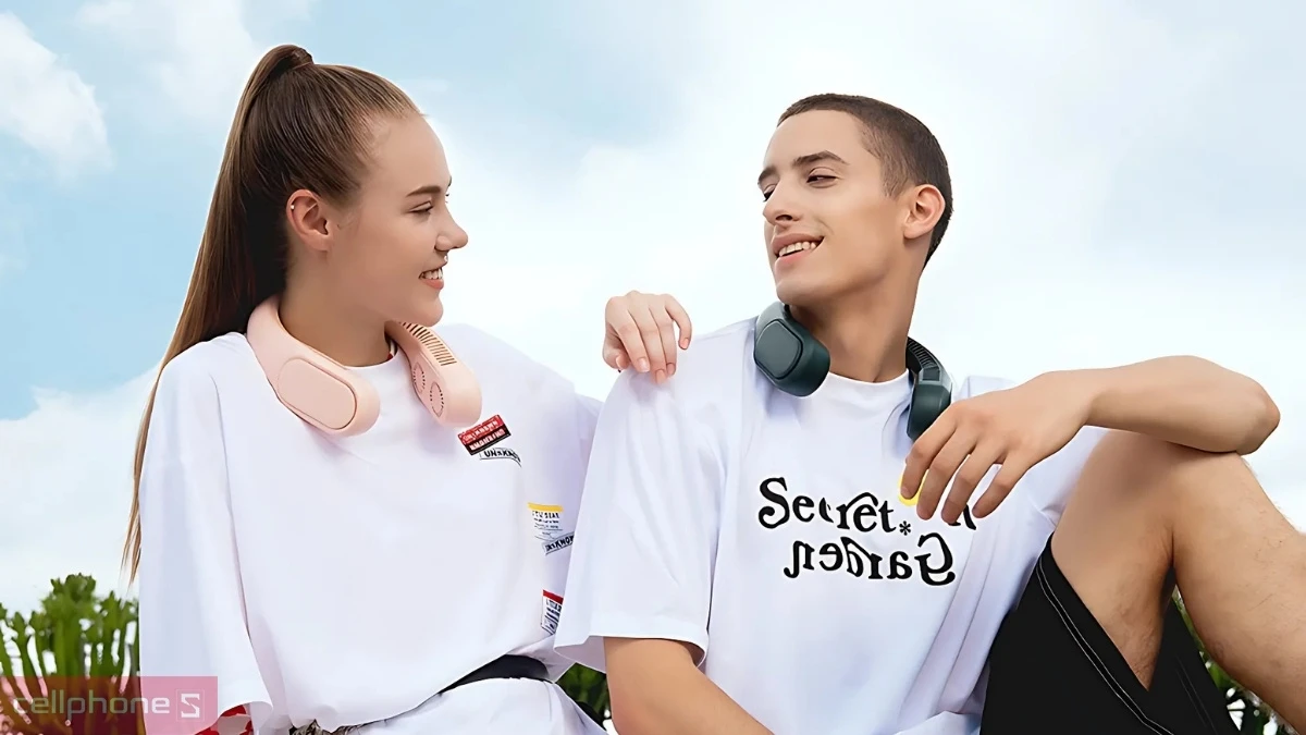 Thiết kế, kiểu dáng, gam màu của quạt đeo cổ mini Jisulife FA12R