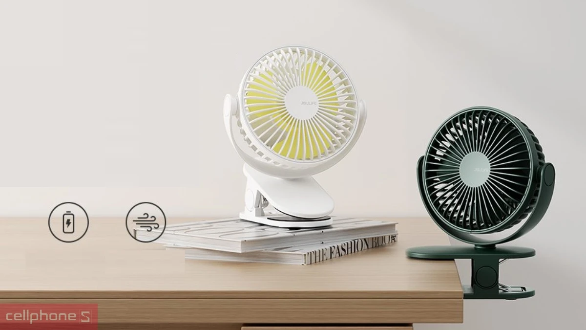 Thiết kế, kiểu dáng của quạt kẹp bàn mini Jisulife FA29A