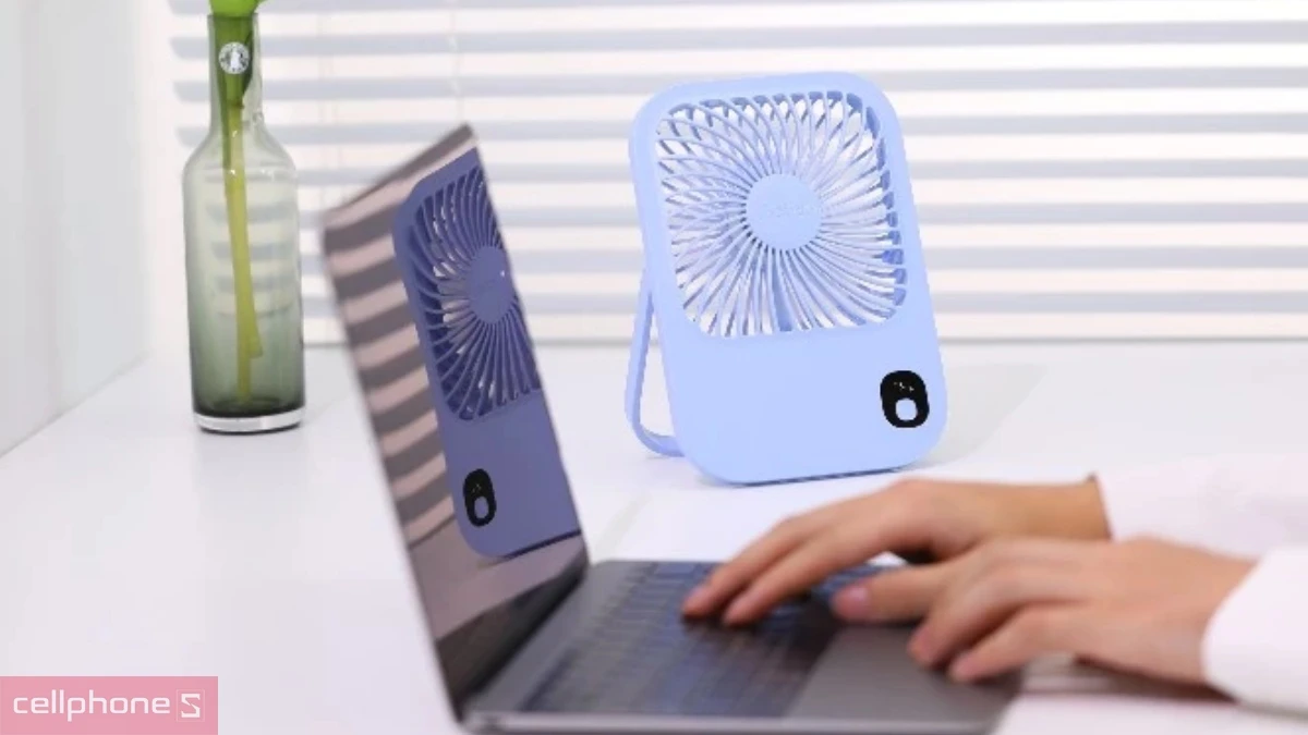 Quạt để bàn mini Yoobao F01P – Giải pháp làm mát cá nhân nhỏ gọn, tiện lợi 