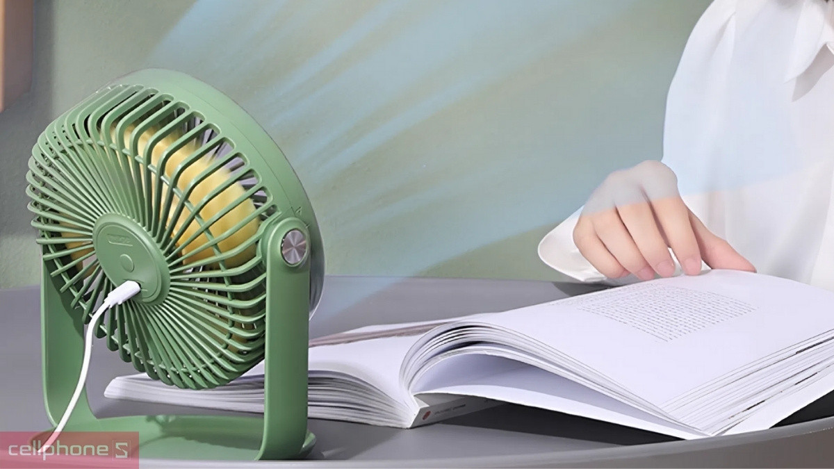 Quạt để bàn mini Yoobao F2 Pro – Nhỏ gọn, mạnh mẽ, siêu êm ái