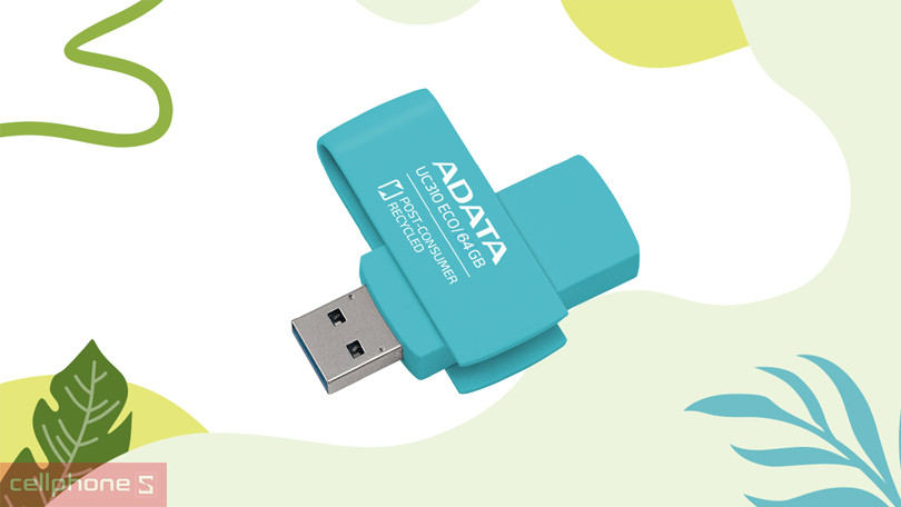 USB 3.2 Adata UC310E 64GB - Dung lượng lưu trữ lớn, tương thích mượt mà