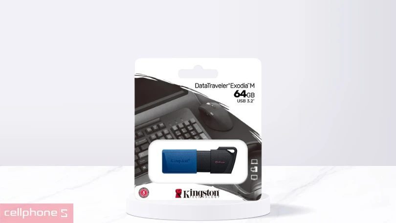 USB 3.2 Kingston DataTraveler Exodia DTXM 64GB - Đọc ghi ấn tượng, lưu trữ ổn định