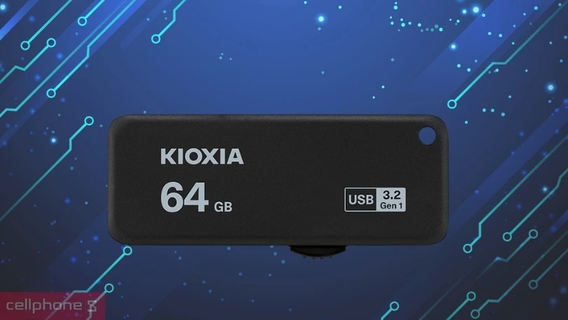 Thiết kế USB 3.2 Kioxia U365 64GB
