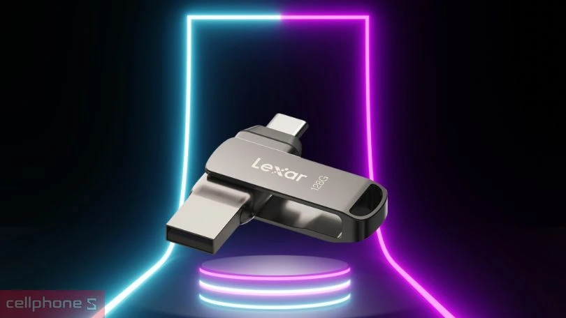 USB 3.1 Lexar Jump-Drive Dual D400 Type C 128GB