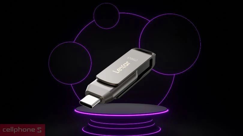 USB 3.1 Lexar Jump Drive Dual D400 Type-C 256GB