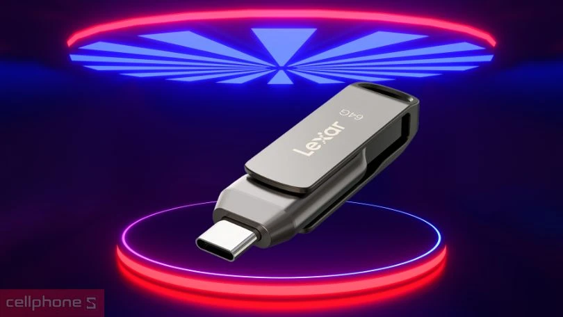 USB 3.1 Lexar Jump Drive Dual D400 Type-C 64GB