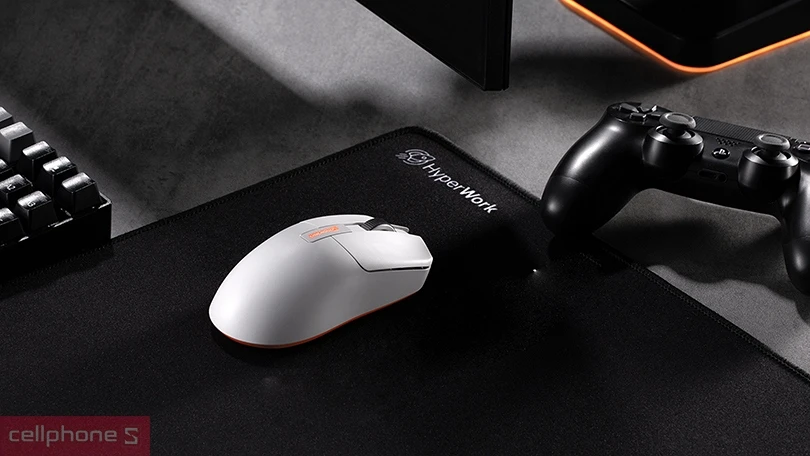 Chuột Gaming không dây Hyperwork Helios (BT/2.4G/USB-C) - Kiểu dáng nhỏ gọn, thao tác dễ dàng