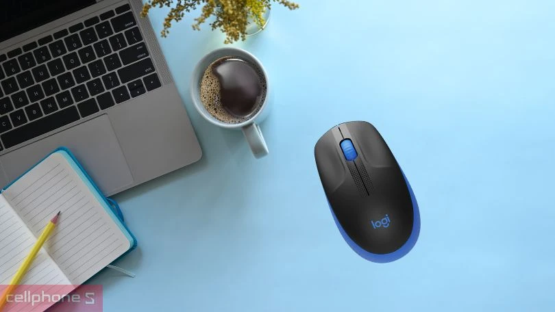 Chuột không dây Logitech M190: di chuyển chính xác, cầm nắm vừa vặn